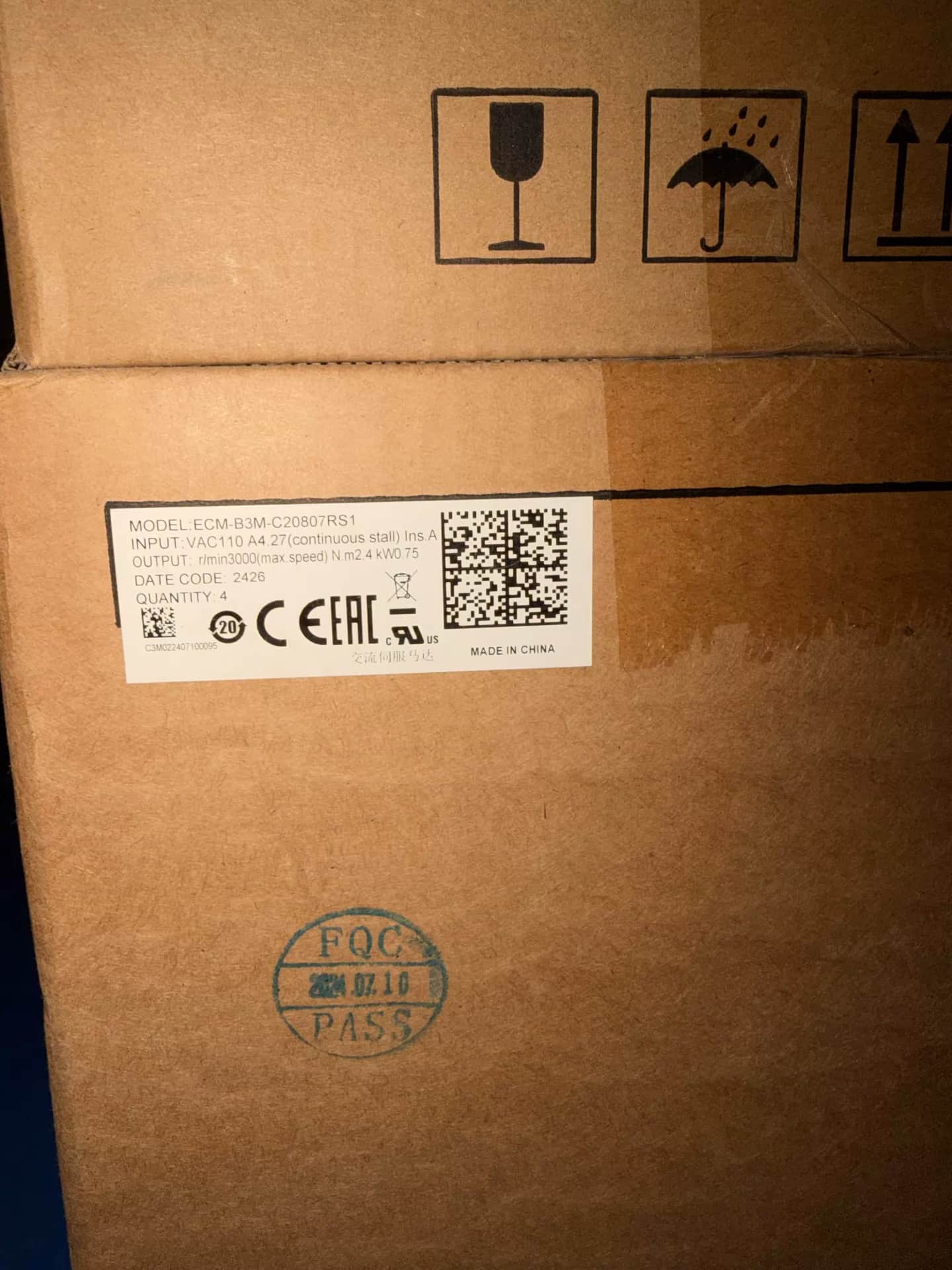 Convertitori di frequenza Delta ECM-B3M-C20807RS1 100% nuovissimo, originale e genuino, servomotore di azionamento
