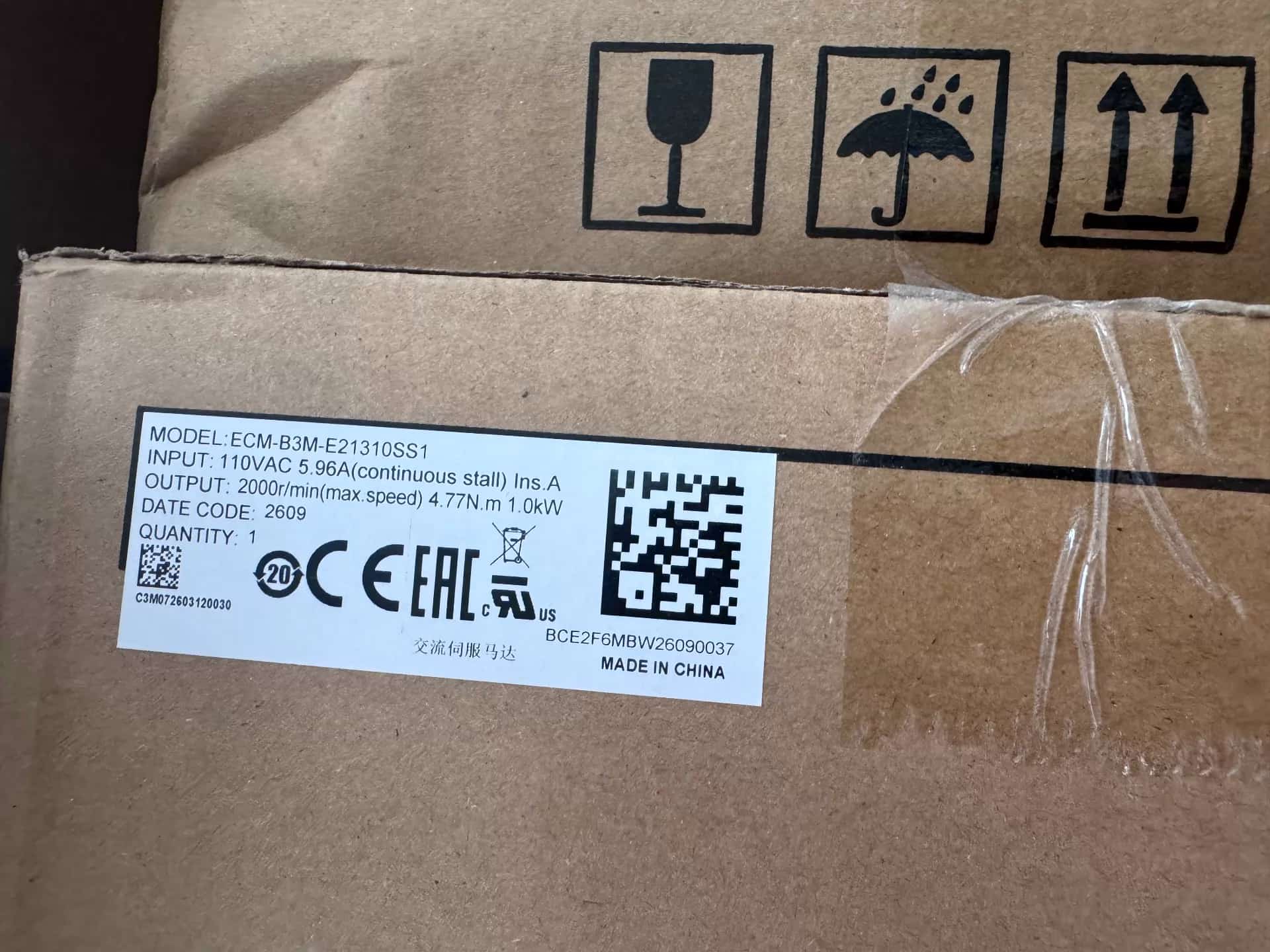 Convertitori di frequenza Delta ECM-B3M-E21310SS1 100% nuovissimo, originale e genuino, servomotore di azionamento