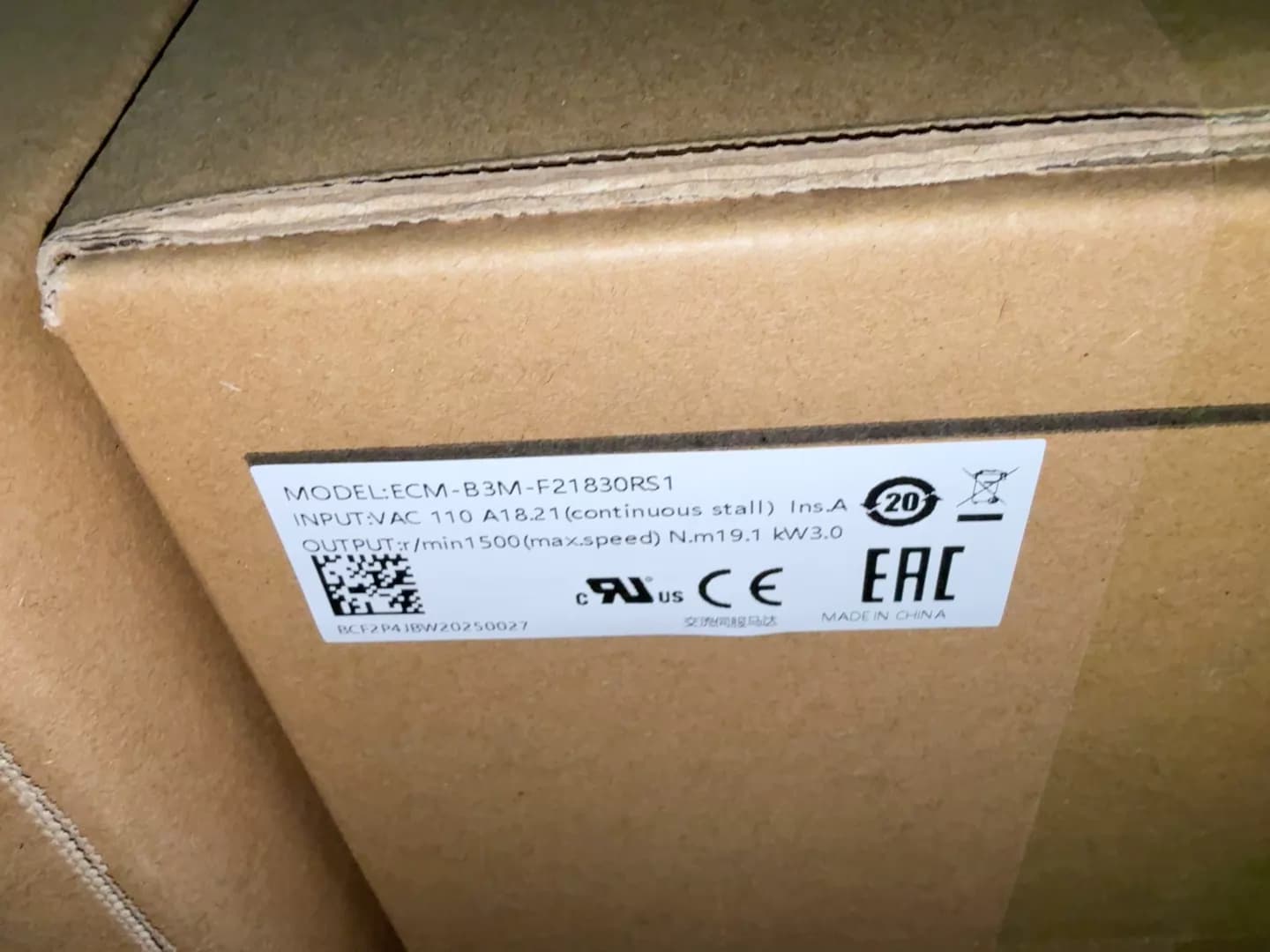 Convertitori di frequenza Delta ECM-B3M-F21830RS1 100% nuovissimo, originale e genuino, servomotore di azionamento