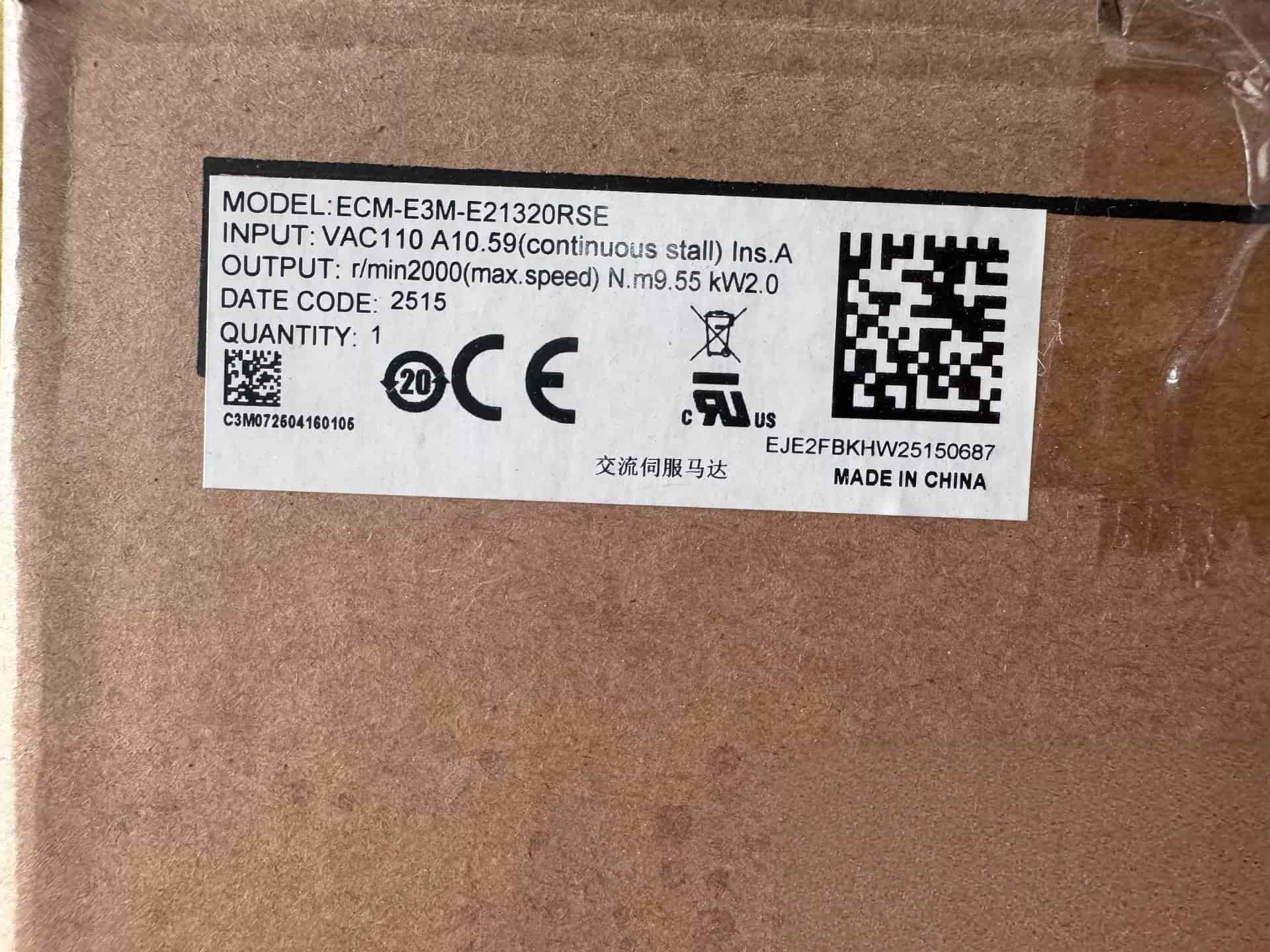 Convertitori di frequenza Delta ECM-E3M-E21320RSE 100% nuovissimo, originale e genuino, servomotore di azionamento