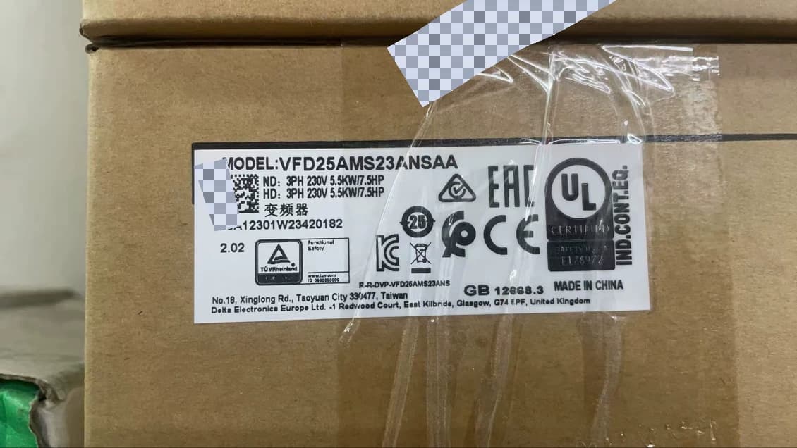 Convertitori di frequenza trifase 220 V Delta VFD25AMS23ANSAA 5.5KW trifase 220 V 100% nuovo di zecca originale Servomotore