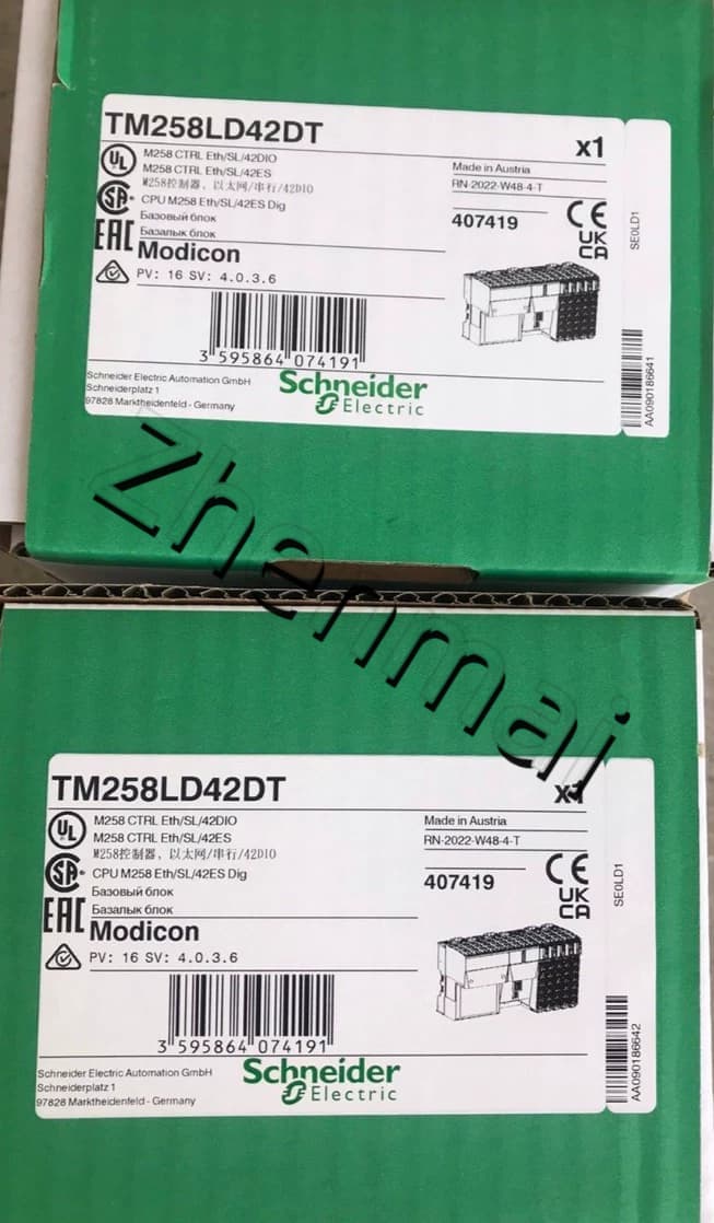 Schneider TM258LD42DT 100% nuovo, originale e genuino Convertitori di frequenza, interruttori automatici, contattori, dispositivi di protezione