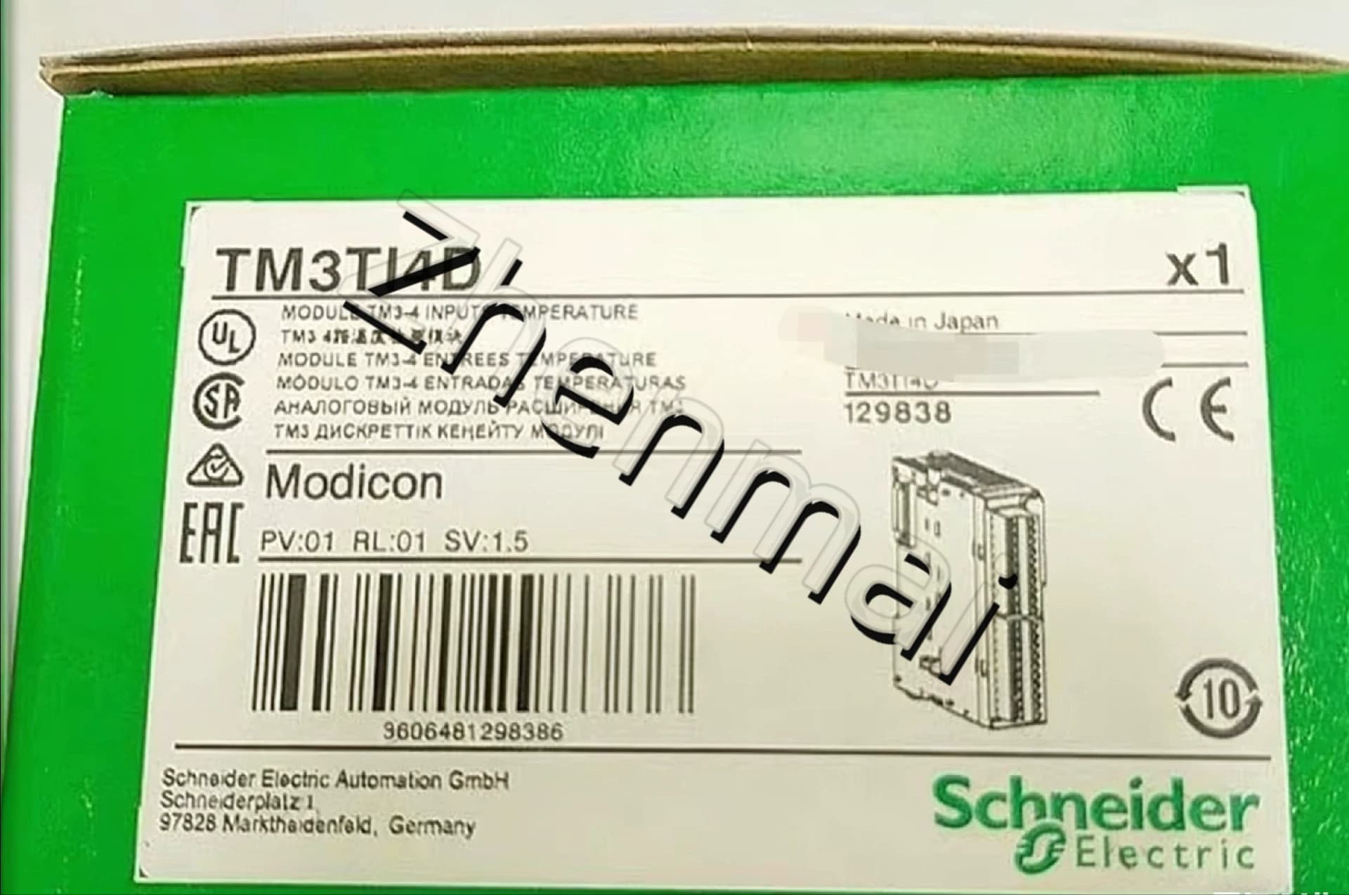 Convertitori di frequenza, interruttori automatici, contattori, dispositivi di protezione Schneider TM3TI4D nuovissimi, originali e originali al 100%