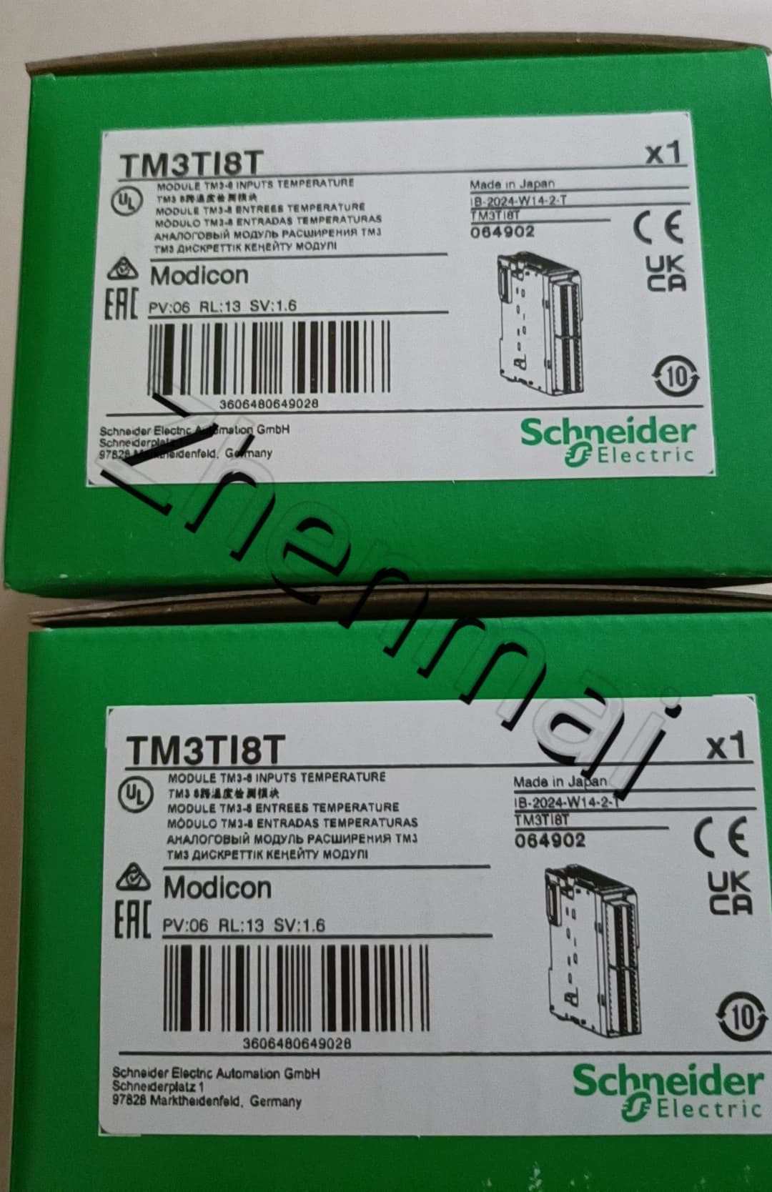 Convertitori di frequenza, interruttori automatici, contattori, dispositivi di protezione Schneider TM3TI8T nuovissimi, originali e originali al 100%