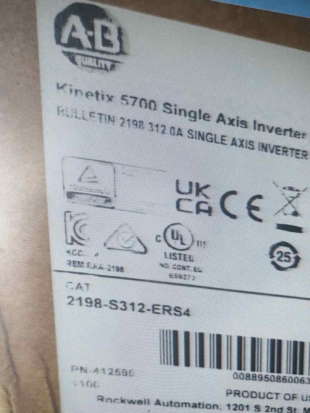 Servo Kinetix 5700 2198-S312-ERS4, nuovo di zecca e originale
