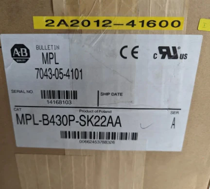 Bollettino dei servomotori Allen Bradley MPL-B430P-SK22AA MPL LL