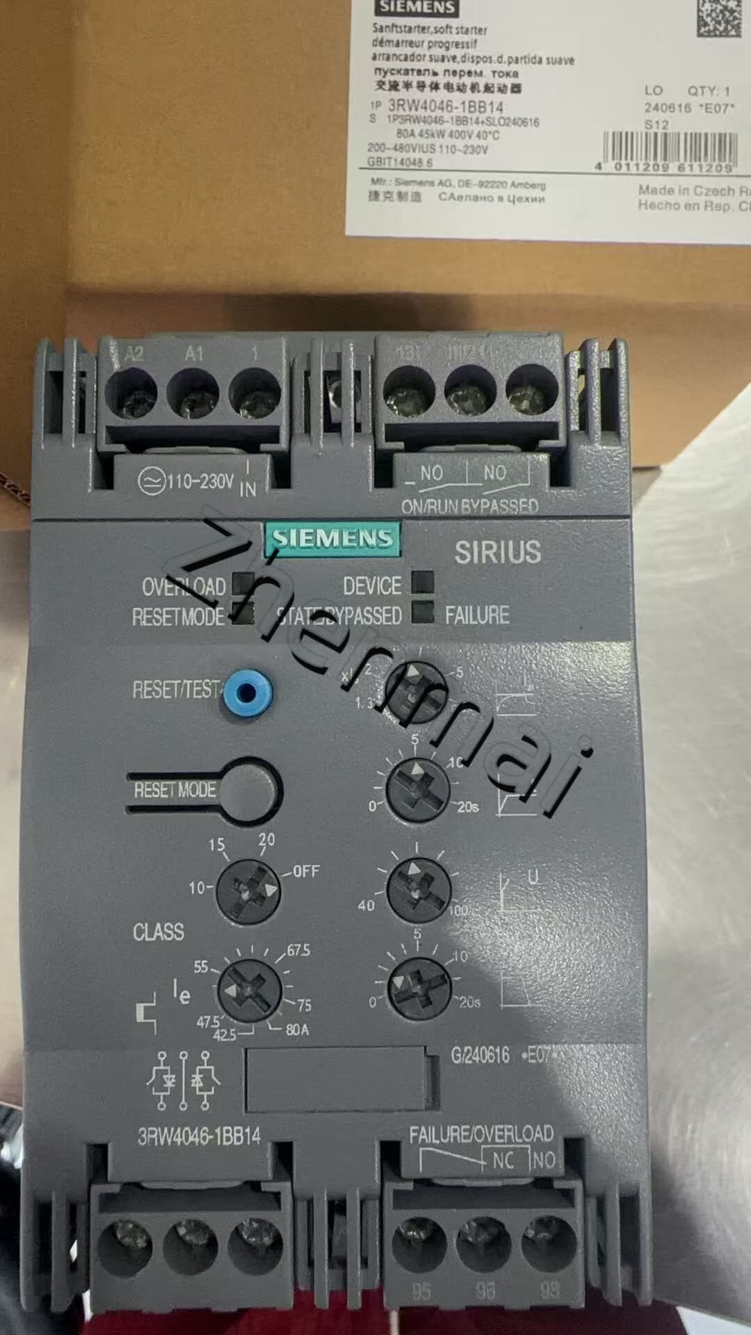Soft Starter SIRIUS SOFT STARTER 3RW4046-1BB14 nuovo di zecca, originale, direttamente dalla fabbrica