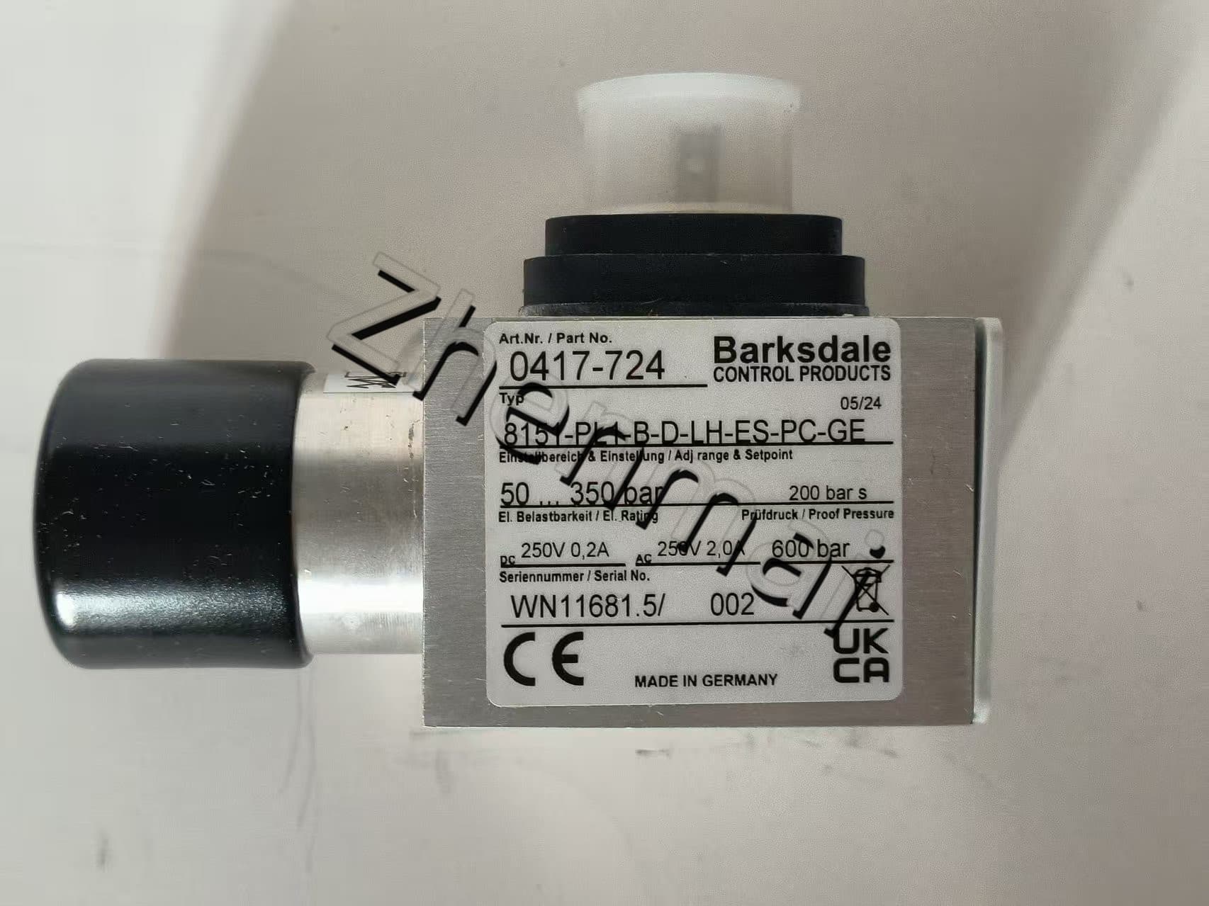 Nuovo originale Barksdale 8151-PL1-B-D-LH-ES-PC-GE 0417-724 8151-PL1-B-D-LH-ES-PC-GE Sensore di pressione Livellostato Flussostato Pressostato Spedizione veloce
