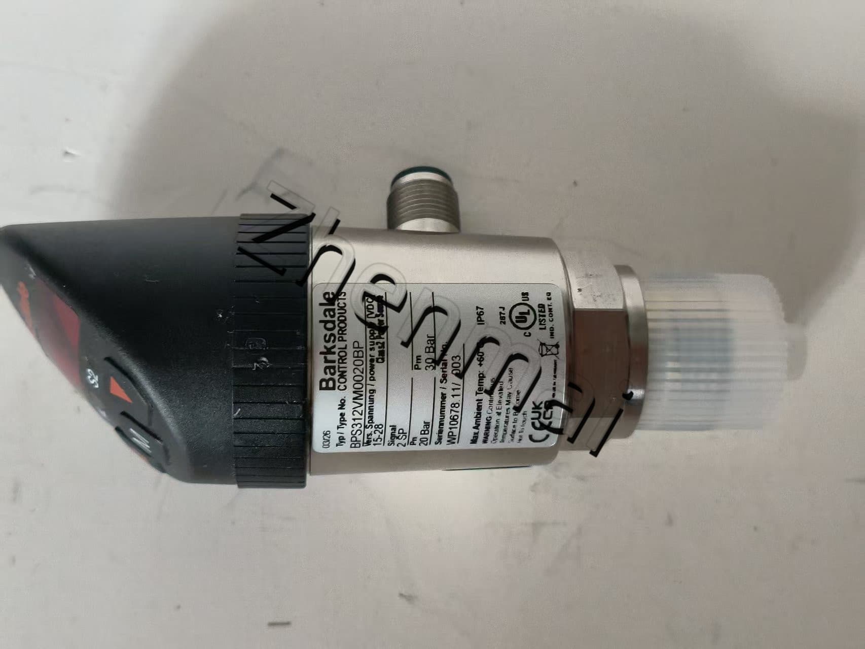 Nuovissimo originale Barksdale BPS312VM0020BP Sensore di pressione Interruttore di livello Flussostato Pressostato Spedizione veloce