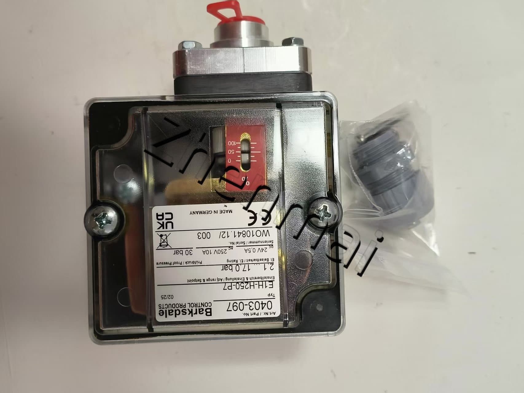 Brand New Original Barksdale E1H-H250-P7 0403-097 Sensore di pressione Interruttore di livello Flussostato Pressostato Spedizione veloce