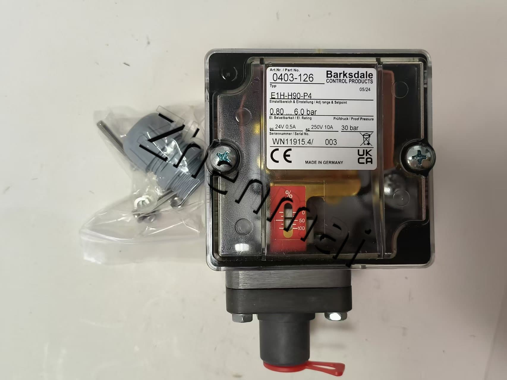 Brand New Original Barksdale E1H-H90-P4 0403-126 Sensore di pressione Interruttore di livello Flussostato Pressostato Spedizione veloce