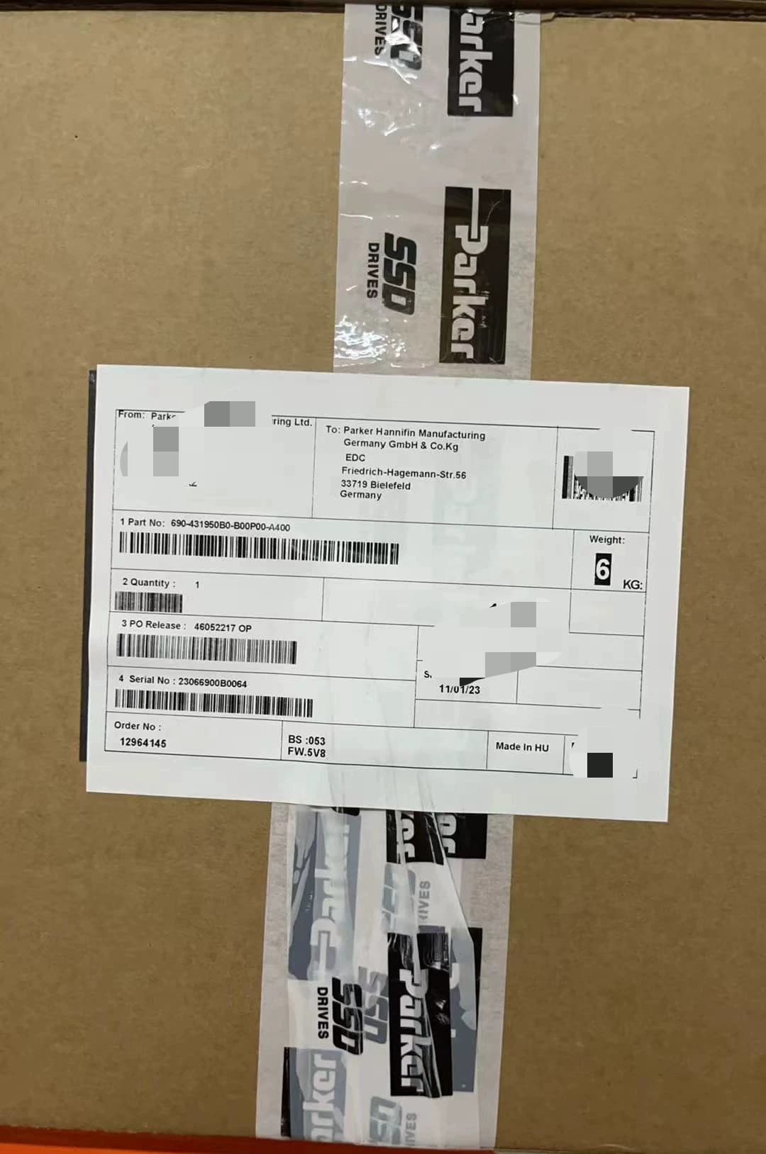 Nuovissimo originale Parker 690-431950B0-B00P00-A400 Servoazionamenti azionamenti a frequenza variabile servomotori controller Spedizione veloce